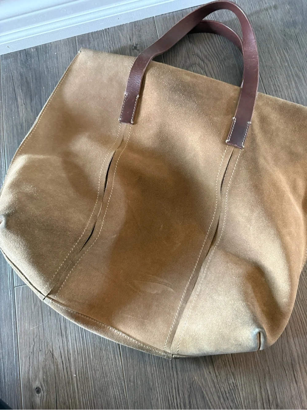 Frank Daniel Suede Large Shoulder Bag